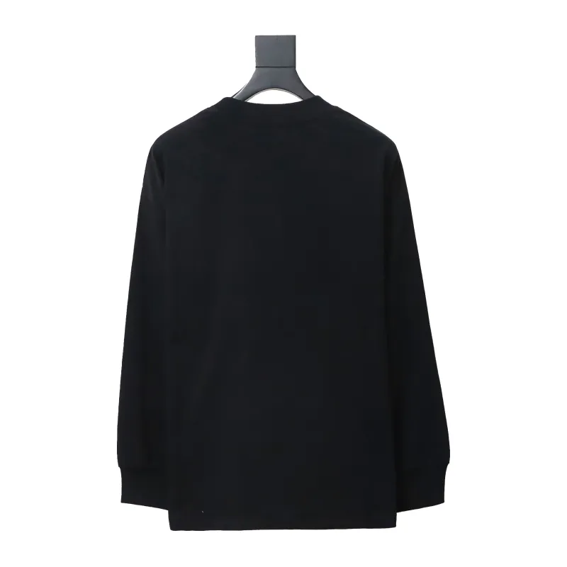 We11 Done 24FW WE Wool Bear Print Long-Sleeved T-shirt