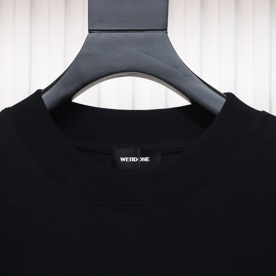 We11 Done 24FW WE Wool Bear Print Long-Sleeved T-shirt