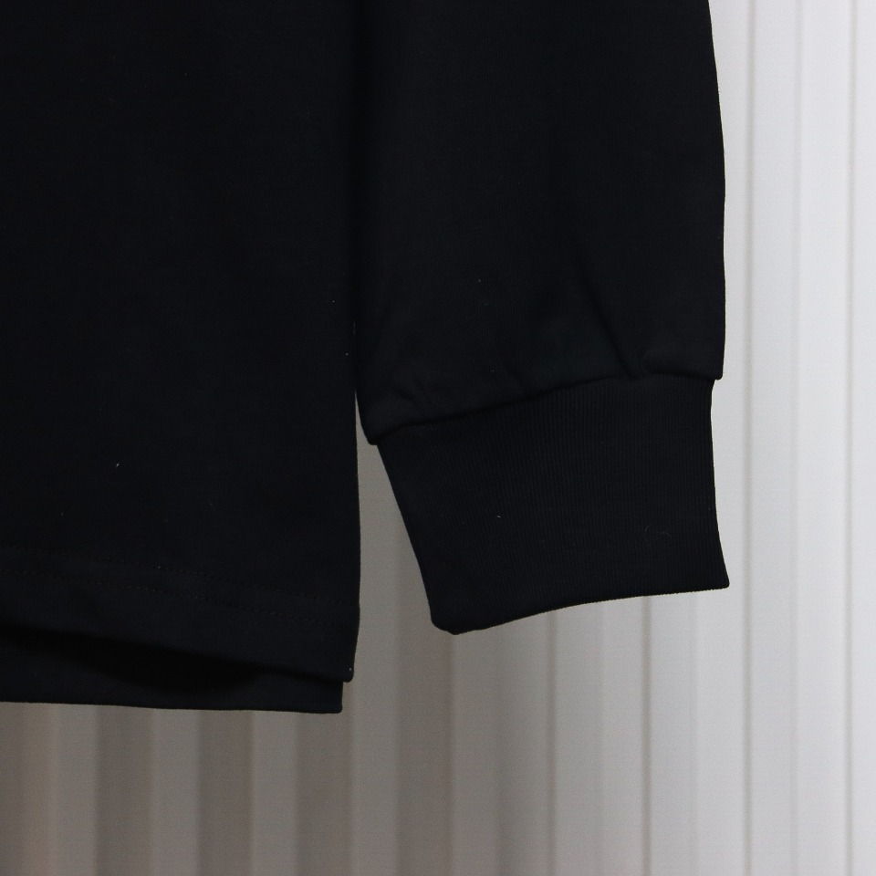 We11 Done 24FW WE Wool Bear Print Long-Sleeved T-shirt