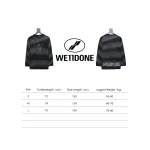 We11 Done 24SS Cute Love Skull Gradient Print Couple Long-Sleeved T-shirt Black