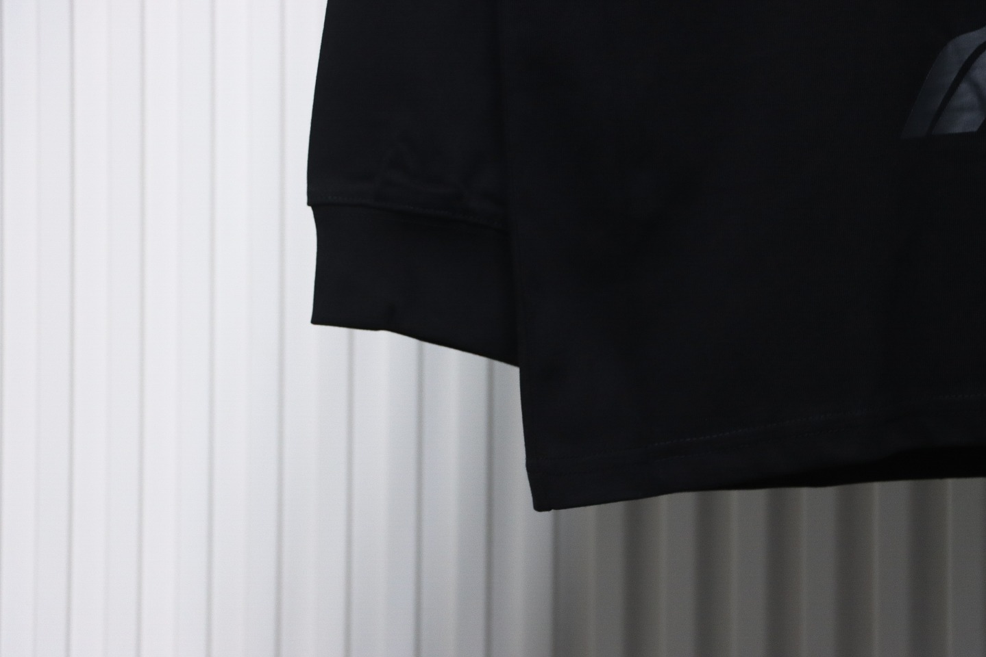 We11 Done Classic Bullet Screen Letter Print Couple Long-Sleeved T-shirt Black