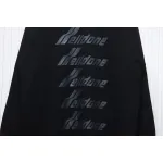 We11 Done Classic Bullet Screen Letter Print Couple Long-Sleeved T-shirt Black
