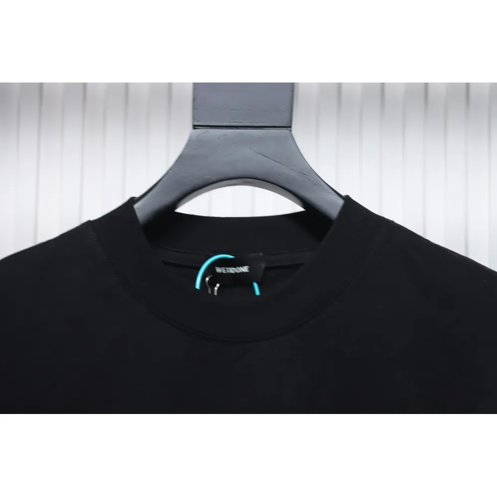 We11 Done Classic Bullet Screen Letter Print Couple Long-Sleeved T-shirt Black