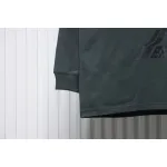 We11 Done Classic Bullet Screen Letter Print Couple Long-Sleeved T-shirt Grey