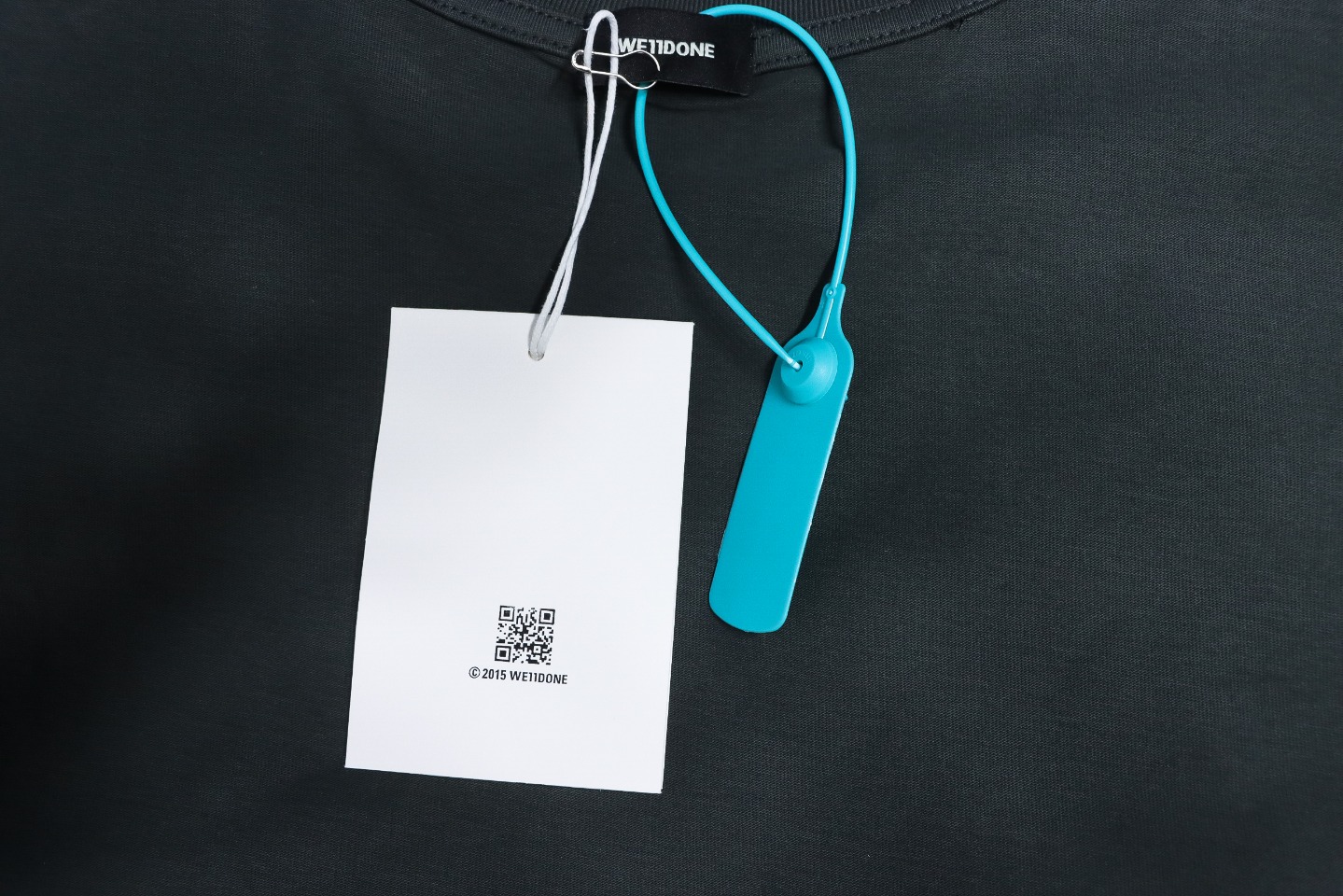 We11 Done Classic Bullet Screen Letter Print Couple Long-Sleeved T-shirt Grey