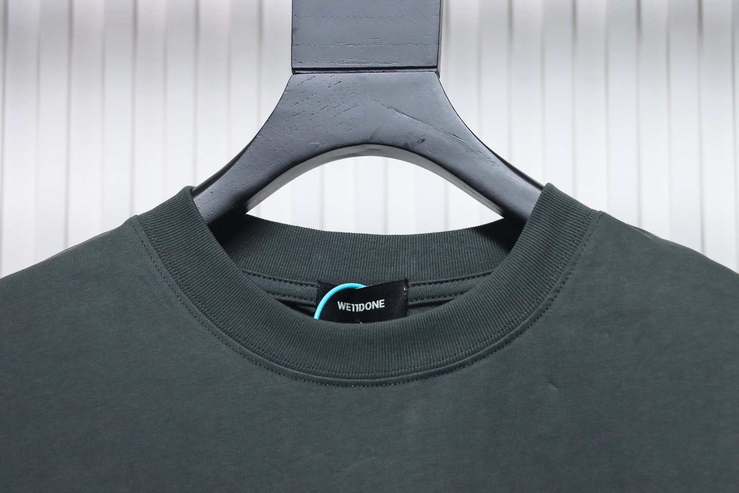 We11 Done Classic Bullet Screen Letter Print Couple Long-Sleeved T-shirt Grey