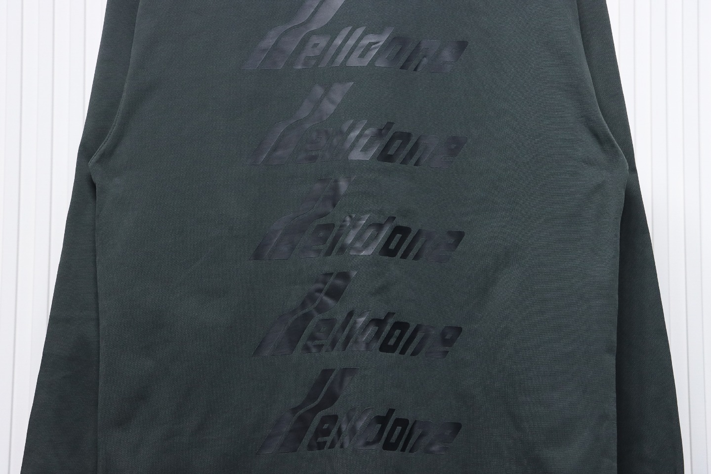 We11 Done Classic Bullet Screen Letter Print Couple Long-Sleeved T-shirt Grey