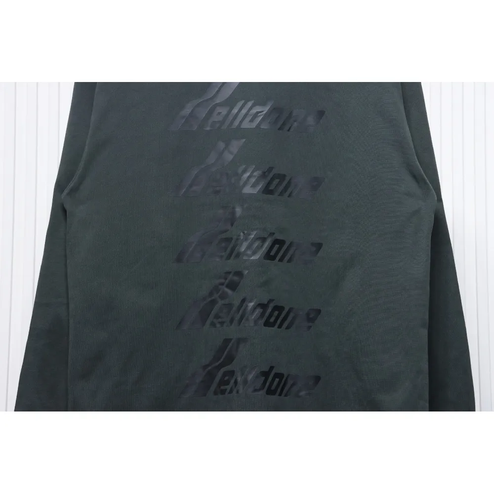 We11 Done Classic Bullet Screen Letter Print Couple Long-Sleeved T-shirt Grey