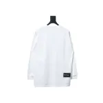 We11 Done Classic Bullet Screen Letter Print Couple Long-Sleeved T-shirt White
