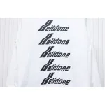 We11 Done Classic Bullet Screen Letter Print Couple Long-Sleeved T-shirt White
