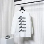 We11 Done Classic Bullet Screen Letter Print Couple Long-Sleeved T-shirt White