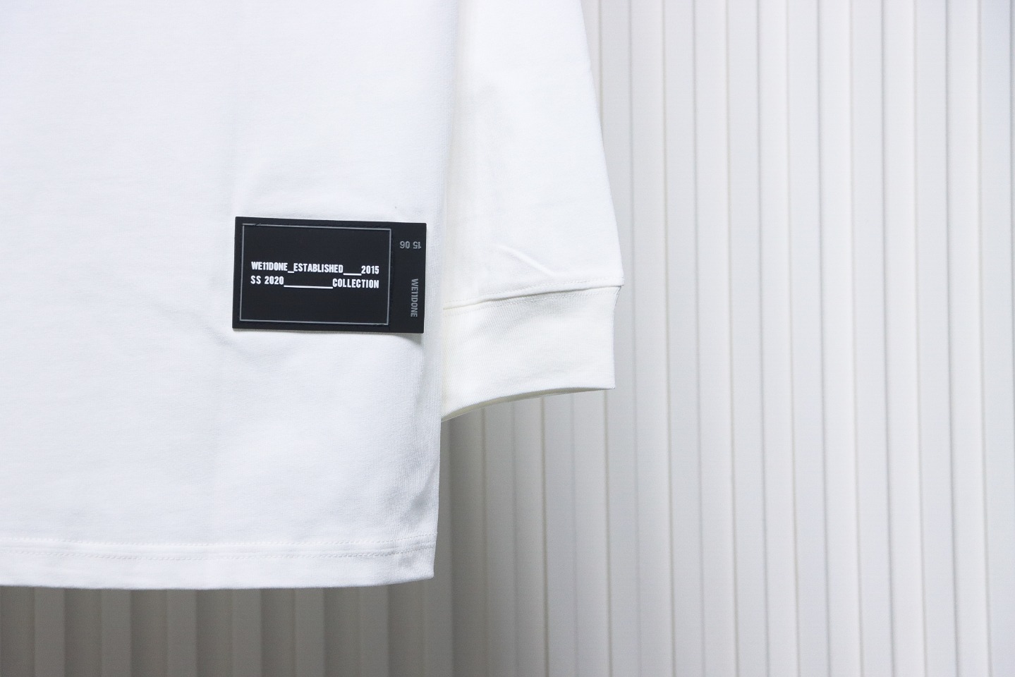 We11 Done Classic Bullet Screen Letter Print Couple Long-Sleeved T-shirt White