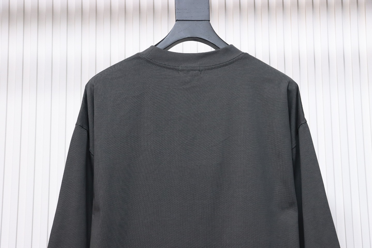 We11 Done Classic Love Barrage Letters 3D Printed Couple Long Sleeve T-shirt Grey