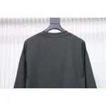 We11 Done Classic Love Barrage Letters 3D Printed Couple Long Sleeve T-shirt Grey