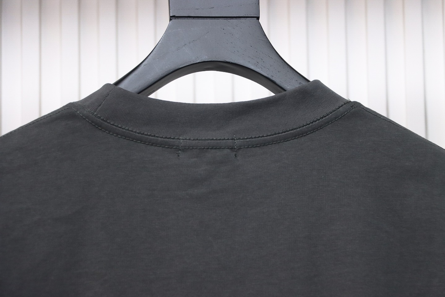 We11 Done Classic Love Barrage Letters 3D Printed Couple Long Sleeve T-shirt Grey