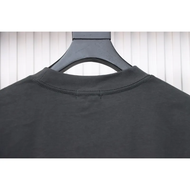 We11 Done Classic Love Barrage Letters 3D Printed Couple Long Sleeve T-shirt Grey