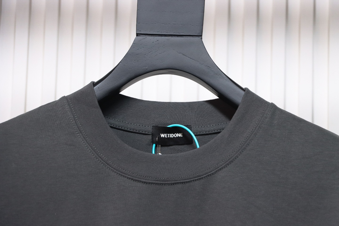 We11 Done Classic Love Barrage Letters 3D Printed Couple Long Sleeve T-shirt Grey