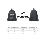 We11 Done Classic Love Barrage Letters 3D Printed Couple Long Sleeve T-shirt Grey