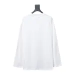 We11 Done Classic Love Barrage Letters 3D Printed Couple Long Sleeve T-shirt White