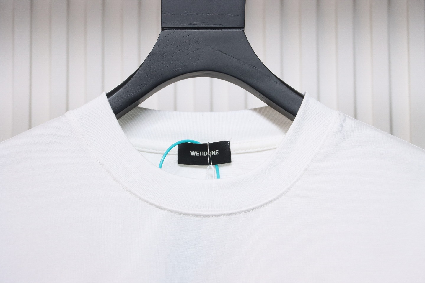 We11 Done Classic Love Barrage Letters 3D Printed Couple Long Sleeve T-shirt White