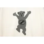 We11 Done Double-Sided Cute Bear Print Couple Long Sleeves Beige