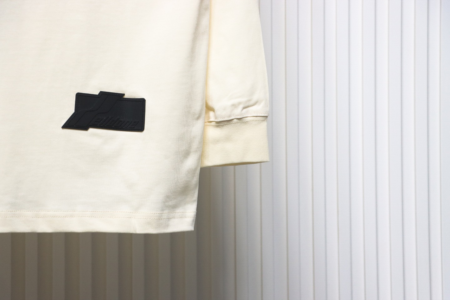 We11 Done Double-Sided Cute Bear Print Couple Long Sleeves Beige