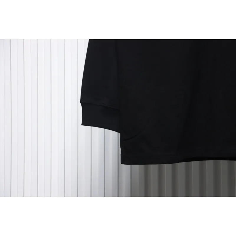 We11 Done Double-Sided Cute Bear Print Couple Long Sleeves Black