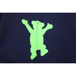 We11 Done Double-Sided Cute Bear Print Couple Long Sleeves Blue