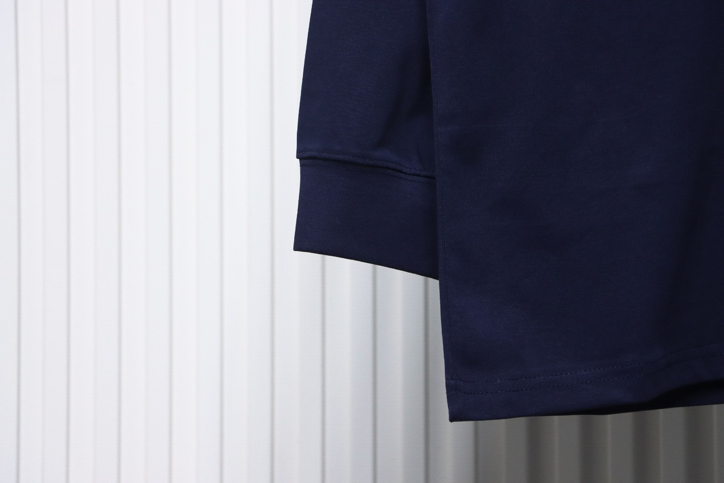 We11 Done Double-Sided Cute Bear Print Couple Long Sleeves Blue