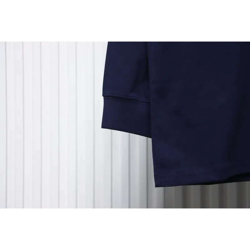 We11 Done Double-Sided Cute Bear Print Couple Long Sleeves Blue