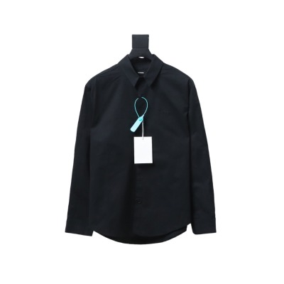 We11 Done New 24SS Back Colorful Graffiti Letters Printed Long Sleeve Shirt Black 01