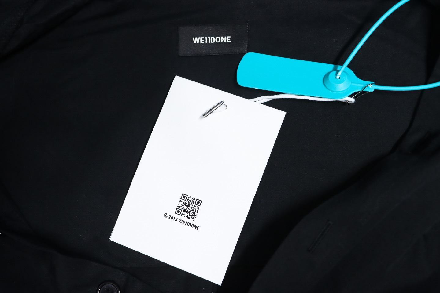 We11 Done New 24SS Back Colorful Graffiti Letters Printed Long Sleeve Shirt Black