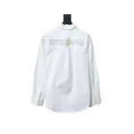 We11 Done New 24SS Back Colorful Graffiti Letters Printed Long Sleeve Shirt White