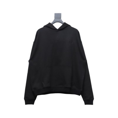 We11 Done New Ivory Rhinestone Lettering Hooded Hoodie On The Back 01