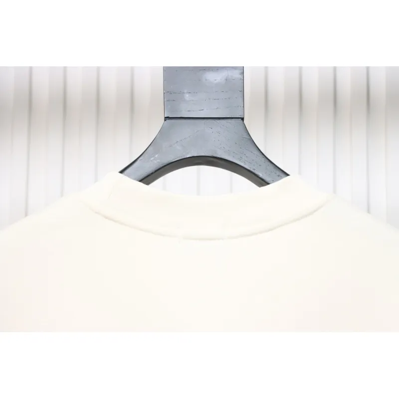 We11 Done New Peace Dove 3D Printed Couple Round Neck Hoodie Beige