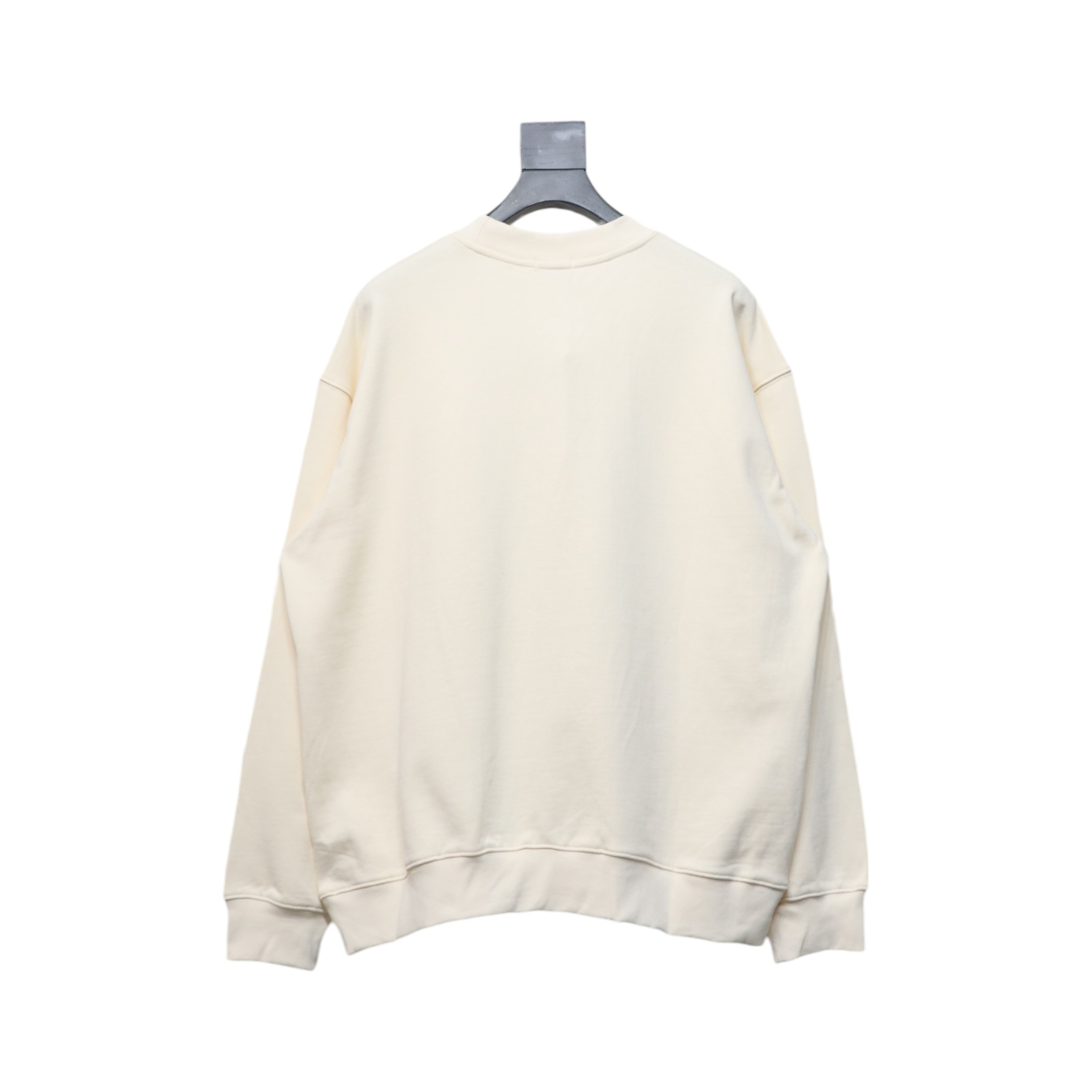 We11 Done New Peace Dove 3D Printed Couple Round Neck Hoodie Beige