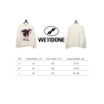 We11 Done New Peace Dove 3D Printed Couple Round Neck Hoodie Beige