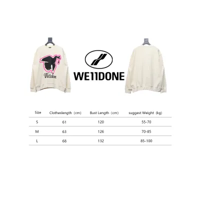 We11 Done New Peace Dove 3D Printed Couple Round Neck Hoodie Beige 02