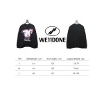 We11 Done New Peace Dove 3D Printed Couple Round Neck Hoodie Black