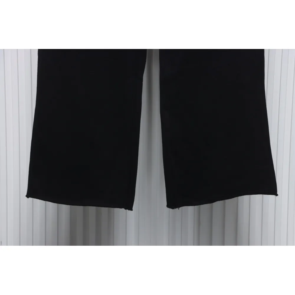 We11 Done New Style Gradient Unisex Casual Wide-Leg Pants Black Blue