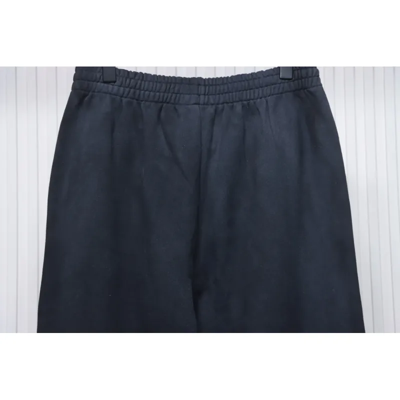 We11 Done New Style Gradient Unisex Casual Wide-Leg Pants Black Blue