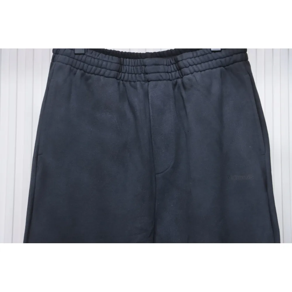 We11 Done New Style Gradient Unisex Casual Wide-Leg Pants Black Blue