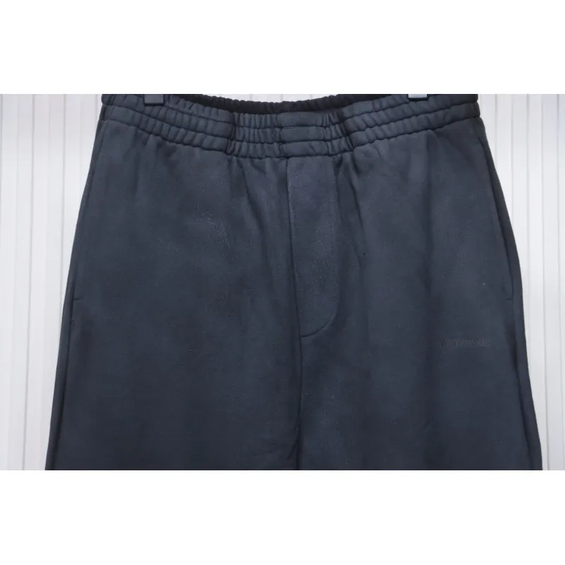 We11 Done New Style Gradient Unisex Casual Wide-Leg Pants Black Blue