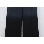 We11 Done New Style Gradient Unisex Casual Wide-Leg Pants Black Blue