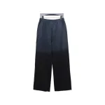 We11 Done New Style Gradient Unisex Casual Wide-Leg Pants Black Blue