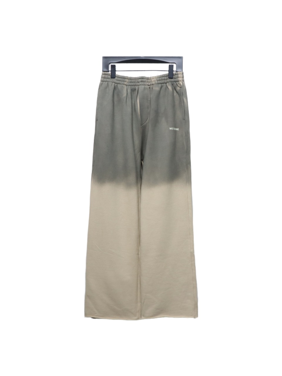 We11 Done New Style Gradient Unisex Casual Wide-Leg Pants Grey Beige