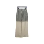 We11 Done New Style Gradient Unisex Casual Wide-Leg Pants Grey Beige