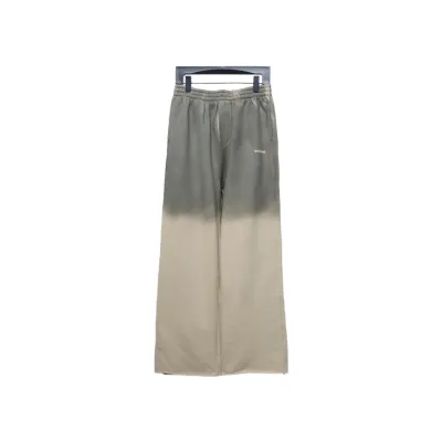 We11 Done New Style Gradient Unisex Casual Wide-Leg Pants Grey Beige 01