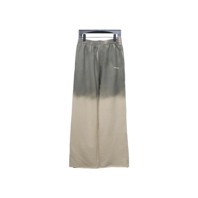 We11 Done New Style Gradient Unisex Casual Wide-Leg Pants Grey Beige 01