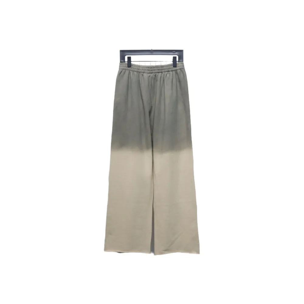 We11 Done New Style Gradient Unisex Casual Wide-Leg Pants Grey Beige